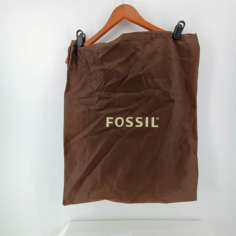 Fossil Max LTR City Bag MBG1311 Brown Distressed Leather Messenger Crossbody